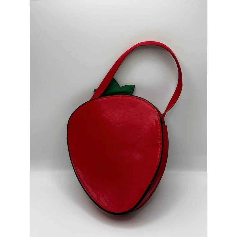 Strawberry Shaped Crossbody Bag Faux Leather Novelty Purse Kids Girls NWOT